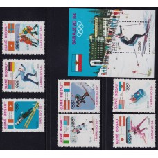 GUINEA BISSAU SERIE COMPLETA DE ESTAMPILLAS NUEVAS MINT + BLOQUE DEPORTES OLIMPICOS 13,50 EUROS